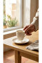 Karizma Gold Gilded 4 Piece Porcelain Coffee Cup Set for 2 Persons - 5