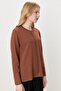 Plus Size Rayon Sweater - Brown - 2