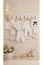 10-Piece Muslin Flowered Newborn Girl Baby Hospital Release Set/100% Cotton Muslin Baby Girl Zibin Set - 4