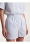 Lcw Dream Women's Striped Beach Shorts with Elastic Waistband - 3