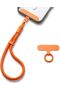2 Pack Mobile Phone Lanyard Wrist Strap, Adjustable Hand Wrist Strap Anti-Lost Lanyard for Cellphone Mobile Phone, Camera, Keys, Keychain for Women Men(Orange Grey) - 2