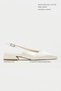 Viktor Sedef Matte Front Satin Ankle Belt Detailed Pointed Toe Short Heeled Women's Ballerinas - 2