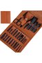 Special Design 16 Piece Manicure Pedicure Set Stainless Steel Nail Cutting Trimming Set with Special Brown Leather Bag - 4