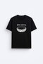 Lord of the Rings Printed Crew Neck Black T-Shirt