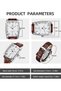 Mens Watches Multifunction Chronograph Date Quartz Watch for Men Brown Leather Band Analog Wrist Watch Gift for Men Casual Business - 7