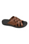 Gr0509 Genuine Leather Inside and Out, Non-Slip Sole, Non-Irritating, Comfortable, Soft Strap, Home and Outdoor Pool Slippers - 7