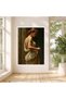 Elegant Woman Profile Canvas, Soft Light Portrait Wall Art, Classic Draped Fabric Canvas, Feminine Beauty Home Decoration 40x60 cm Gallery wrapped Ready to Hang - 4