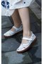 261902262Y Eren Shoes&Bag Genuine Leather Laser Printed Velcro Tape Detailed Orthopedic Daily Women's Shoes - 4