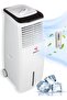 ACO1001 Air Cooler with 30L Capacity, Super Air Speed 12m/s, and Honeycomb Cooling Pads – White (170W)