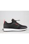 Comfortable Lace-Up Casual Sports Shoes Black-White Sneaker Men's Shoes