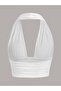 Elastic Halter Neck Low-Cut Crop Blouse Women's Summer Stylish Top - 2