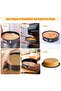 Springform Pan Cake Baking Mold, Set of 3 (Heart 9 inch, Round 10 inch and Square 11 inch) Ca - 4