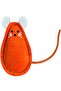 Cat Toy Mr. and Mrs. Squeaky 2-Piece Handmade Mouse with Natural Felt Catnip - 5
