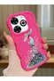 Infinix Smart 8 Plus Compatible Case Camera Protector Red Silicone Couple Phone Case Girl Pattern