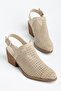 Women's Western Cowboy Suede Open-Back Summer Boots - 4