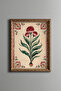 Carnation Pattern - Vintage Patterned Frame - Slim Model