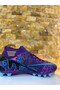 Purple Turquoise Colored Lace-Up Turf Football Shoes Men's Football Shoes - 4