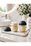 Mushroom Design Ear Swab Organizer and Bathroom Organizer |   Decorative Cotton Swab & Earbud Storage Container |   Gold, Bronze, Anthracite, Brown - 4