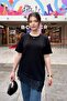 Women's Asymmetrical Cut Lace Detailed Modal Fabric Long Blouse - 3