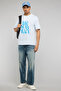 Printed T-Shirt with Crew Neck and Short Sleeves - 2
