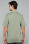 Textured Knit Shirt with Revere Collar and Short Sleeves - 4