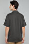 Textured Knit Shirt with Revere Collar and Short Sleeves - 6