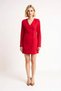 Women's Double Breasted Lapel Long Sleeve Jacket Dress Woven Fabric Lined Short Cut Elegant Casual Comfortable Modern - 4