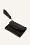 Women's Faux Leather Black Wallet I1266Axns - 3