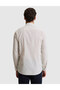 Çağla 100% Cotton Linen Look Slim Fit Long Sleeve Shirt 50325355-Vr016 - 5