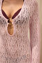 Caroline Lace Pink Long Dress - 7