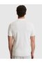 Ecru Slim Fit 100% Cotton Buttoned Polo Collar Knitwear T-Shirt 50325046-Vr019 - 5