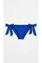 Blue Brazilian Model Thick String Lace-Up Bikini Bottom