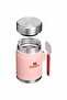 Efsanevi Yiyecek Kabı + Spork .4L / 14oz Şeftali Gülü - 2