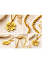 Big Clover Gold Steel Necklace - 2