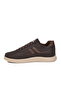 Brown Textile Lace-Up Men's Casual Shoes - 4