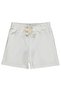 Drawstring Front 2-5 Years Old Capri - Ecru