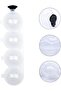 Cocktail 4-Hole Ice Ball Maker 2PCS Whiskey Ice Ball Mold Reusable Round Ice Cube Maker for DIY Bar Home Kitchen - 3