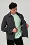 Men's Seasonal Jacket Zipper-Closed Lycra Men's Overshirt Coat - 5