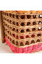 Tam Dao Pink Rattan Basket 30X30X44 cm - 8