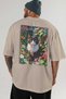 For the Love of Cats 9 Cats Printed Beige Oversize T-Shirt 100% Cotton Unisex Cat Lover Premium Design - 5