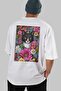 For the Love of Cats 16 Cats Printed White Oversize T-Shirt 100% Cotton Unisex Cat Lover Premium Design - 6