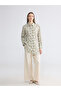 Two Mt Shop Quality Lcw Modest Ecru Linen Blend Plain Standard & Regular Wide Leg Women's Trousers