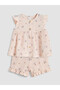 Trendlucky Floral Baby Girl Shorts Set with Difference in Color - 3