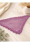 Powder Pink Hand Knitted Bandana Hat – Bohemian Women's Hair Accessory - 4