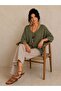 Women's Short Sleeve Quality Mercerized Blouse 40-46 (with a Necklace and Surprise Bracelet as a Gift) - 3