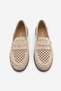 Women's Loafer Genuine Leather Perforated Drawstring Moccasin Casual Shoes Lorpe Beige Suede - 7