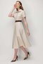 Mi Shirt Collar Belted Dress - 2