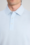 Ds Damat Regular Fit Blue Pique Textured T-Shirt - 2