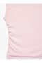 Lace Detailed Short Sleeve Asymmetrical Collar Draped Off-Shoulder T-Shirt - 5