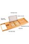 Bath Tray Bathtub Caddy Tray Bamboo Bath Caddy Bridge – Extendable Tray, Wine Glass Holder - Fits Most Bath Sizes Gift for Families - 3